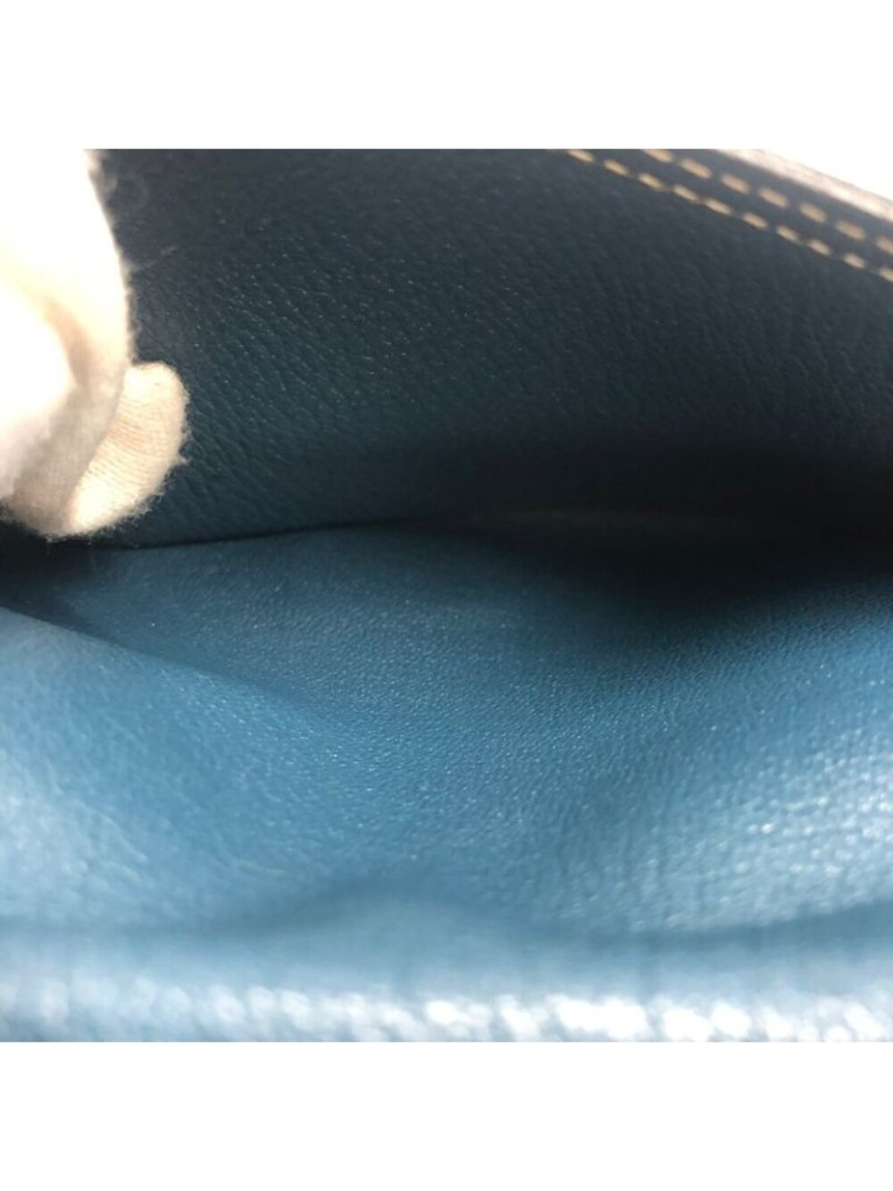 ★SOLD★ Hermes Bifold Wallet Bearn Blue Card Billfold - Picture 5 of 16